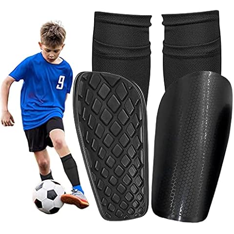 Football Shin Guards with Non-Slip Pocket Cover