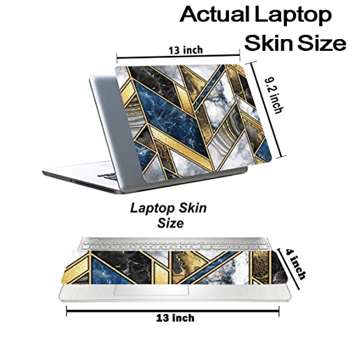 Image of Marbel D7 Top+Wrist Pad Vinyl Laptop Skin /Sticker /Cover for 13 to 13.3 Inches Laptops Laminated-Removable-HD Quality Compatible for Hp-Dell-Sony-Lenovo-Asus etc.(13x9.2 Inches)