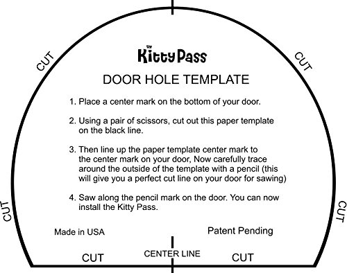 The Kitty Pass FEDS Interior Cat Door - Let Your Cat In And Out Of Closed Doors thumb #4
