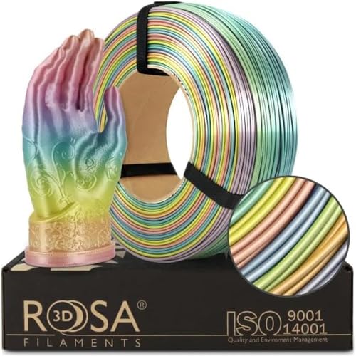 Filament ROSA 3D FILAMENTS PLA  Tęczowy Jedwabny (RAINBOW SILK)