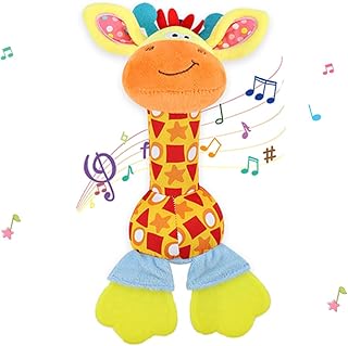 Baby Soft Rattles 0-6 Months, Baby Toys for Infant Developmental, Seneory Hand Grip Toys for Babies 6 to 12 Months, Soft Plush Toy for Newborn Gift