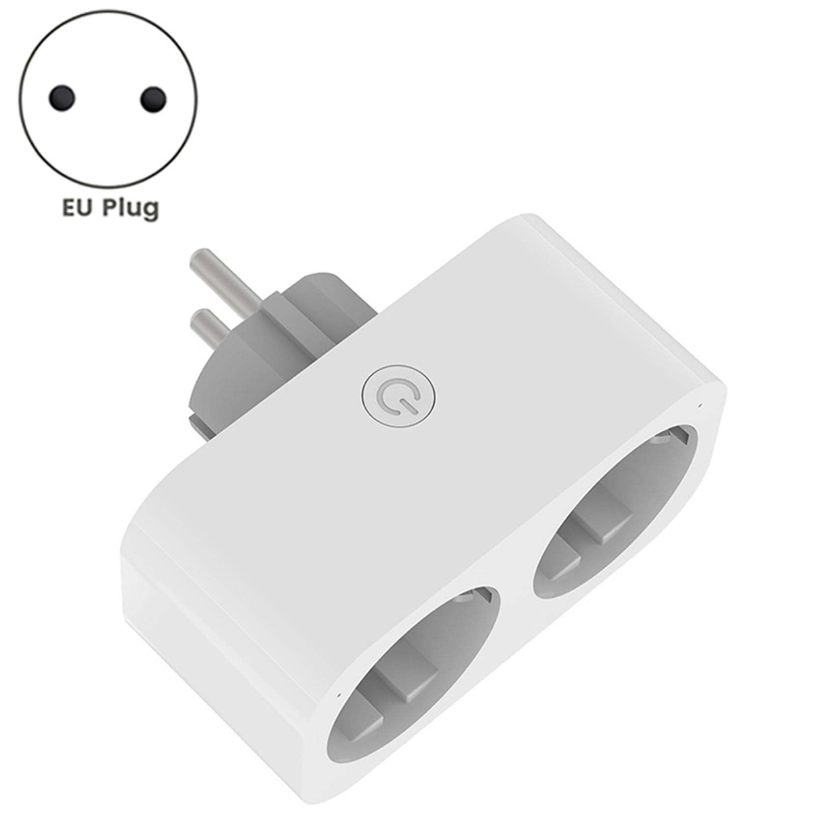 3X TUYA Wifi Dual Plug 16A 2 In 1 Presa Interruttore Home Temporizzazione APP Controllo Vocale CLY809 Spina UE
