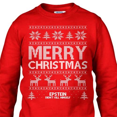 Jeffery Epstein Christmas Sweater epstein meme ugly
