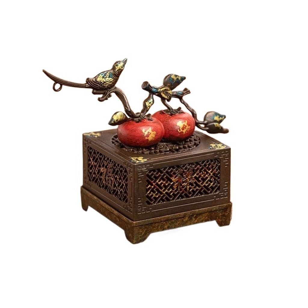 SLEEVE Incense Burner Holder Retro Old Incense Burner Household Sandalwood Incense Indoor Agarwood Incense Burner Ornaments Incense Holder(B)
