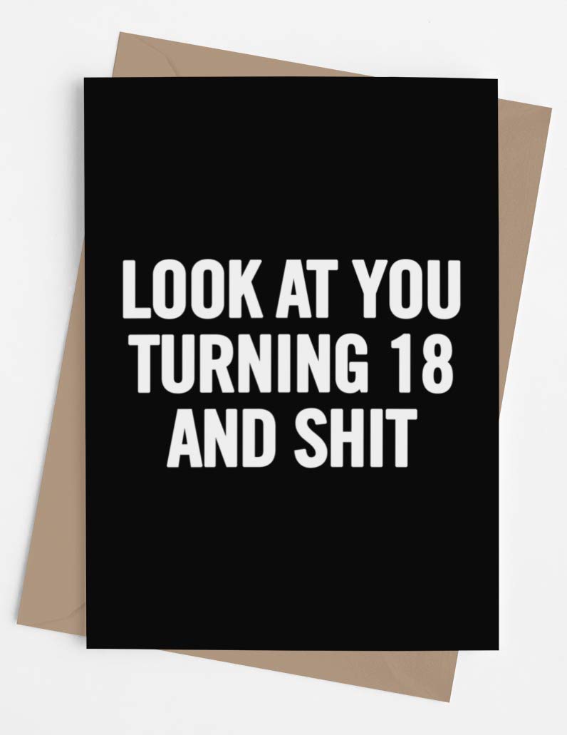 Buy 18th Birthday Card - 18th Birthday Card for Boys - Happy 18th ...