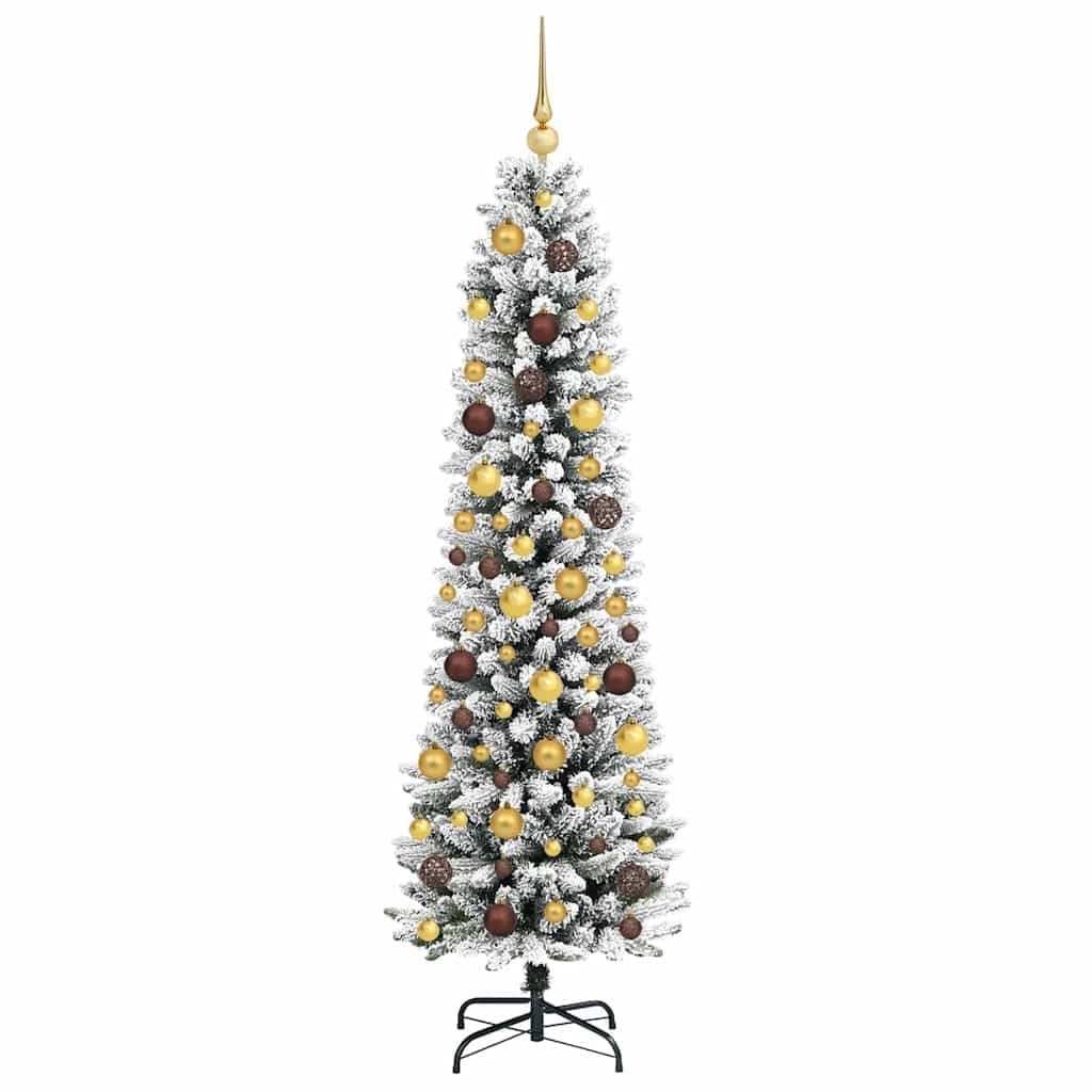Albero di Natale artificiale bianco 180 cm con luci LED a stringa USB, supporto, decorazioni natalizie, design conico, materiale resistente, per sala soggiorno, interno ed esterno