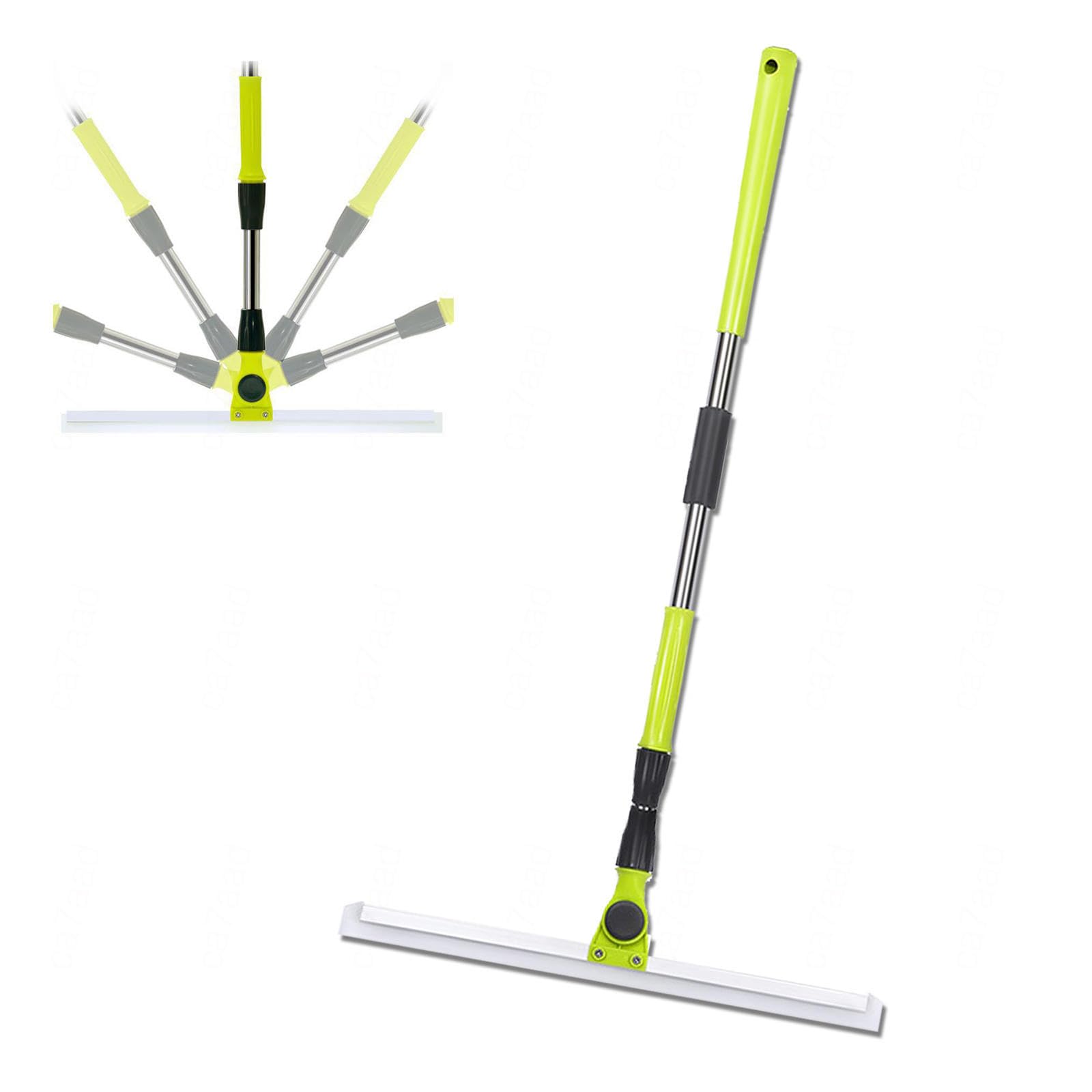 Escoba De Goma para Suelos, con Mango De 130 Cm De Largo Escoba De Silicona para Limpiar Suelos, Aragan para Suelos Limpia Vidrio,Polvo Fino,Cabello Y Líquidos,Large:50×130cm