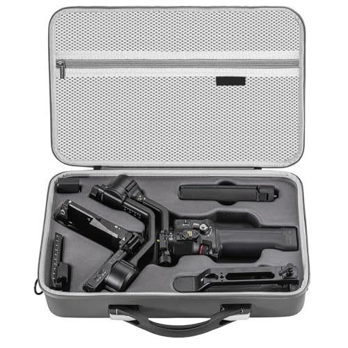 Image of RS 5 Carrying Case for DJI Ronin RS 5 Accessories, Portable PU Leather Protective Hard Shell Storage Case Travel Shoulder Bag for DJI Ronin RS 5 Combo Gimbal Stabilizer, Waterproof and Shockproof