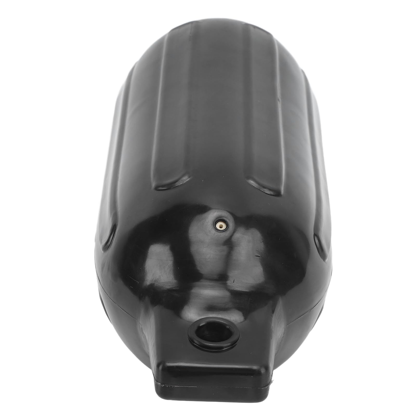 SIXRUN Defensas para Barcos, Paquete de 2, 5.5 X 20 Pulgadas, PVC Negro, Defensas Marinas para Muelles con Forma Ovalada y Doble Orificio para Yates, Barcos de Pesca y Muelles de 16 a