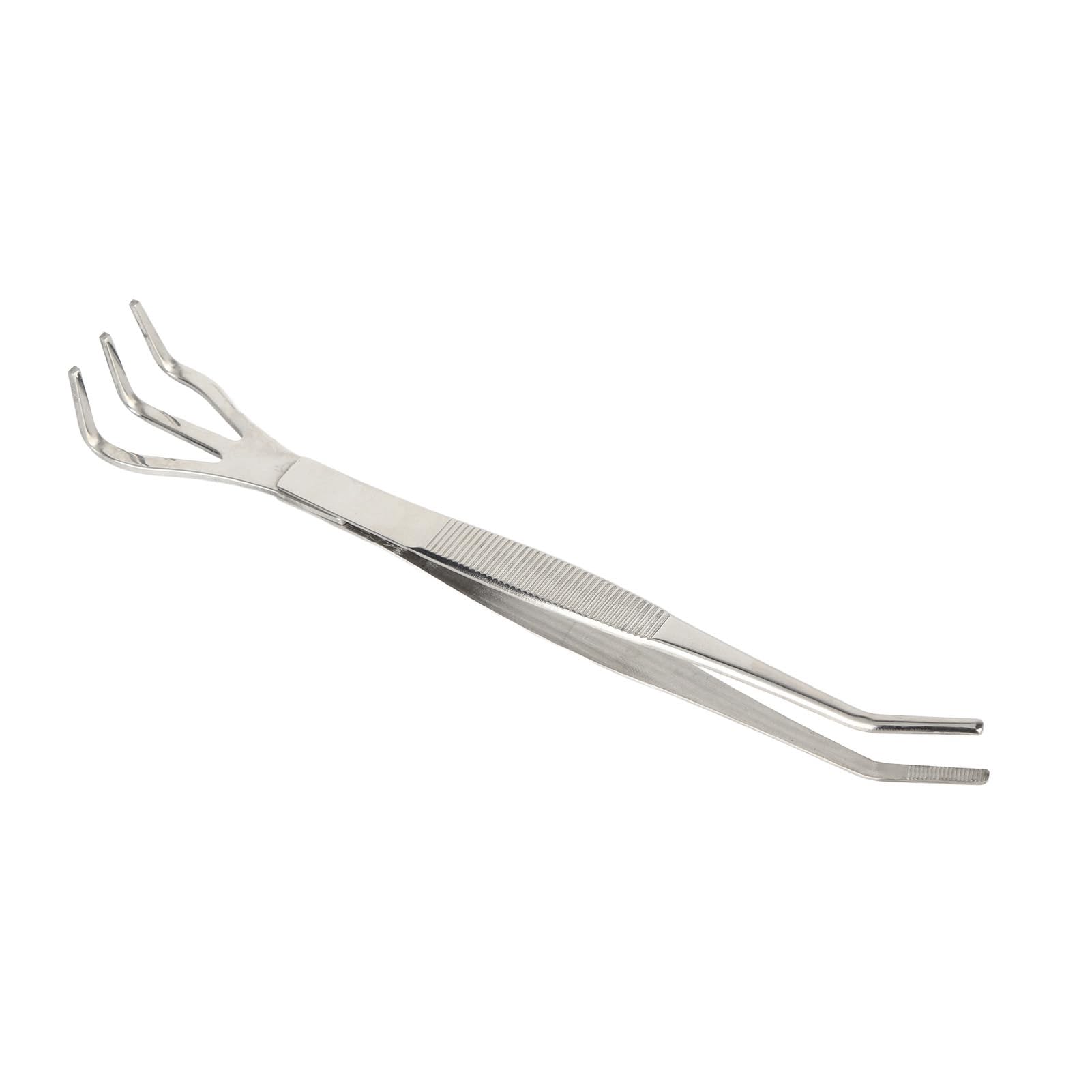 Wifehelper 2 in 1 Bonsai Tool, Stainless Steel Bonsai & Gardening Tool Root Rake + Tweezers for Gardening Plants Flowers
