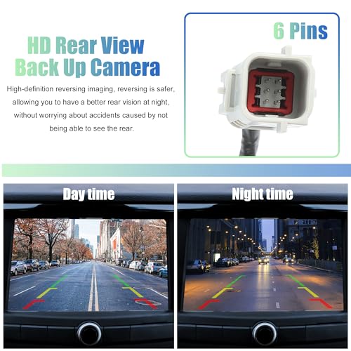 Image of X AUTOHAUX Car Rear View Camera Car Rear View Backup Camera No.22913698 /95407397 for GMC Terrain 2010-2017 Black