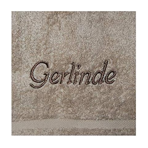 Krings Fashion Saunatuch mit Namen nach Wunsch Bestickt Cover
