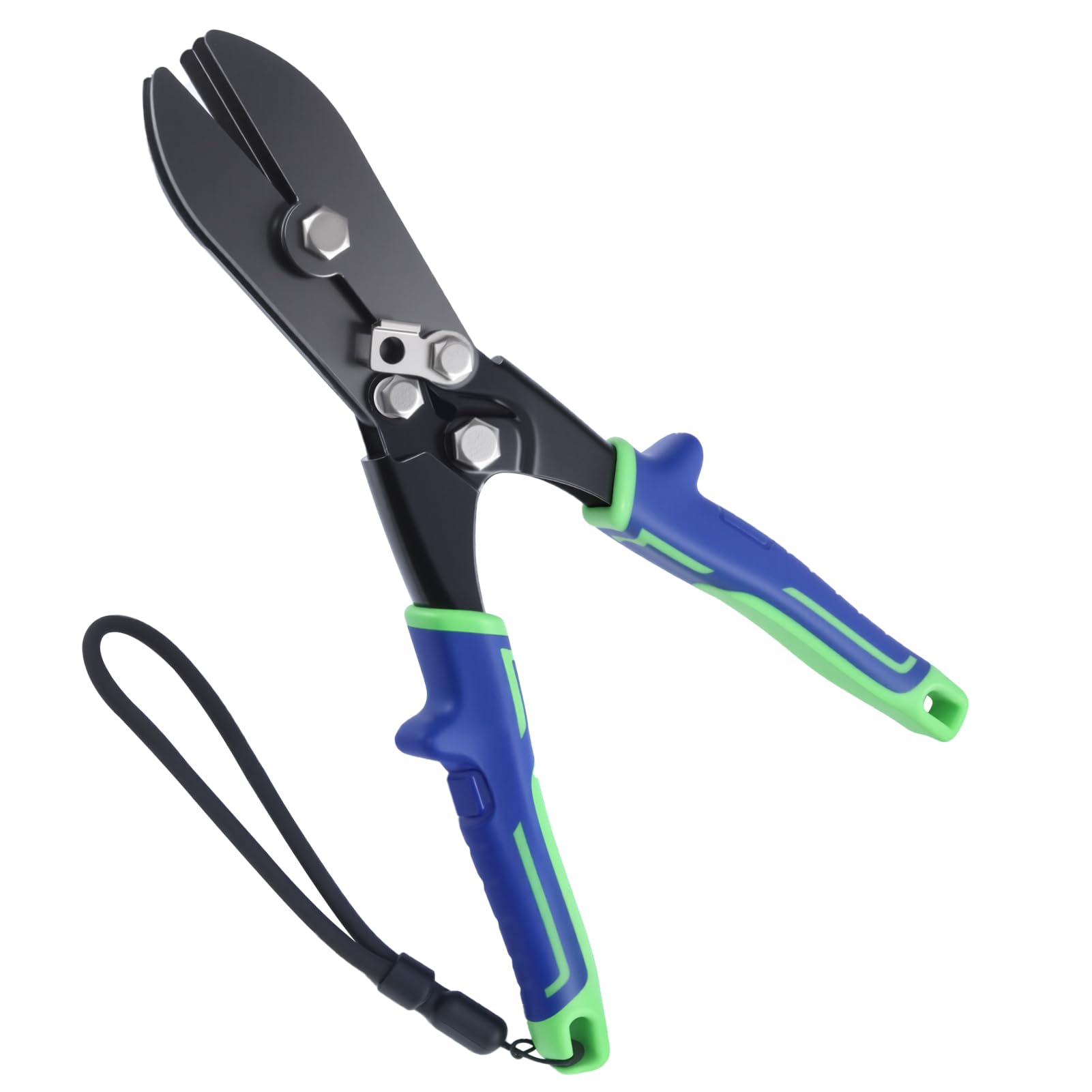 INJOYTEC 5 Blade Sheet Metal Crimper HVAC Tool Stove Pipe Crimping Tools Gutter Crimper for 22-28 Gauge for Downspout Stove Pipe Ductwork and Venting Work