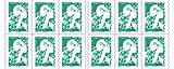 lot de timbres france ✅ LOT DE 12 TIMBRES NEUFS simplicité et gain de temps au quotidien. Les étiquettes autocollantes spécialement adaptées permettent aux timbres poste de coller parfaitement. Convient pour tout envoi compris entre 0 gramme et 20 grammes.