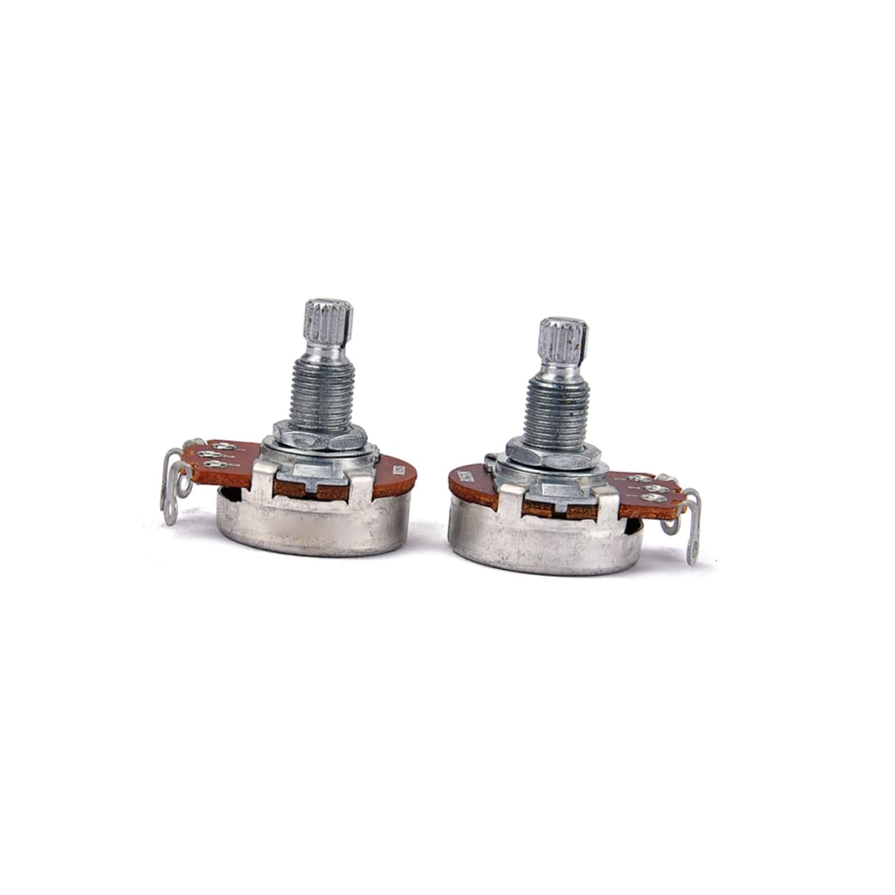 FAVOMOTO Guitar Potentiometer 250k Bass Bronze Linear Pot for Guitar Bass Coarse Knurled for Easy Adjustment