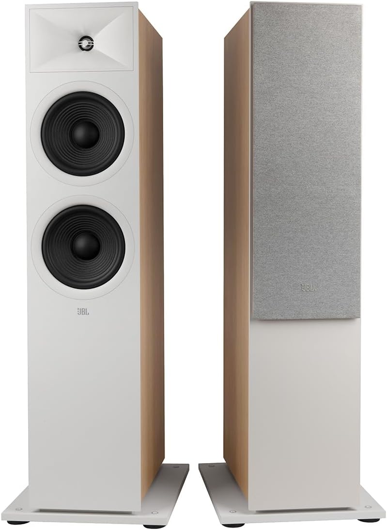 JBL Stage 280F Dual 8-Inch Floorstanding Speaker - Pair (White)