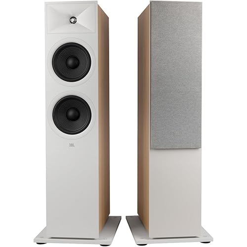 JBL Stage 280F Dual 8-Inch Floorstanding Speaker - Pair (White)