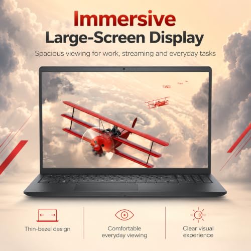 Image of Dell DC15250 Ai Touchscreen Laptop 16GB DDR5 512GB SSD Intel Core i7 CPU | Up to 5.00 GHz | 15.6 inch FHD LED 220 Nits Anti-Glare, Wi-Fi6, Webcam, Copilot Key, Black - Windows 11 Pro