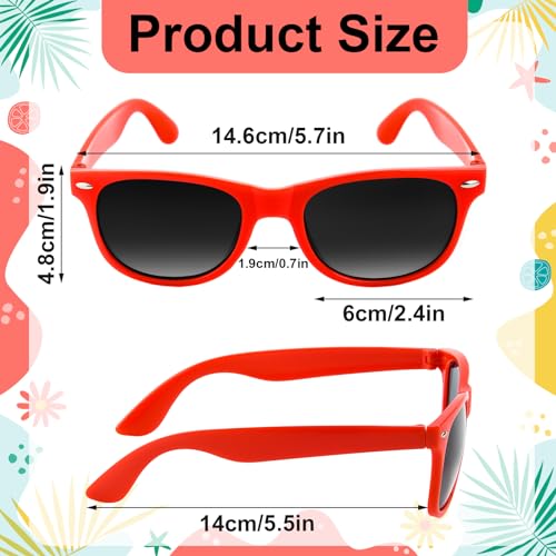 NEBURORA 96 Pack Neon Sunglasses Bulk Classic Retro Multicolor Party Sunglasses for Goody Bag Fillers Adult Men Women Birthday Summer Beach Party Favors3