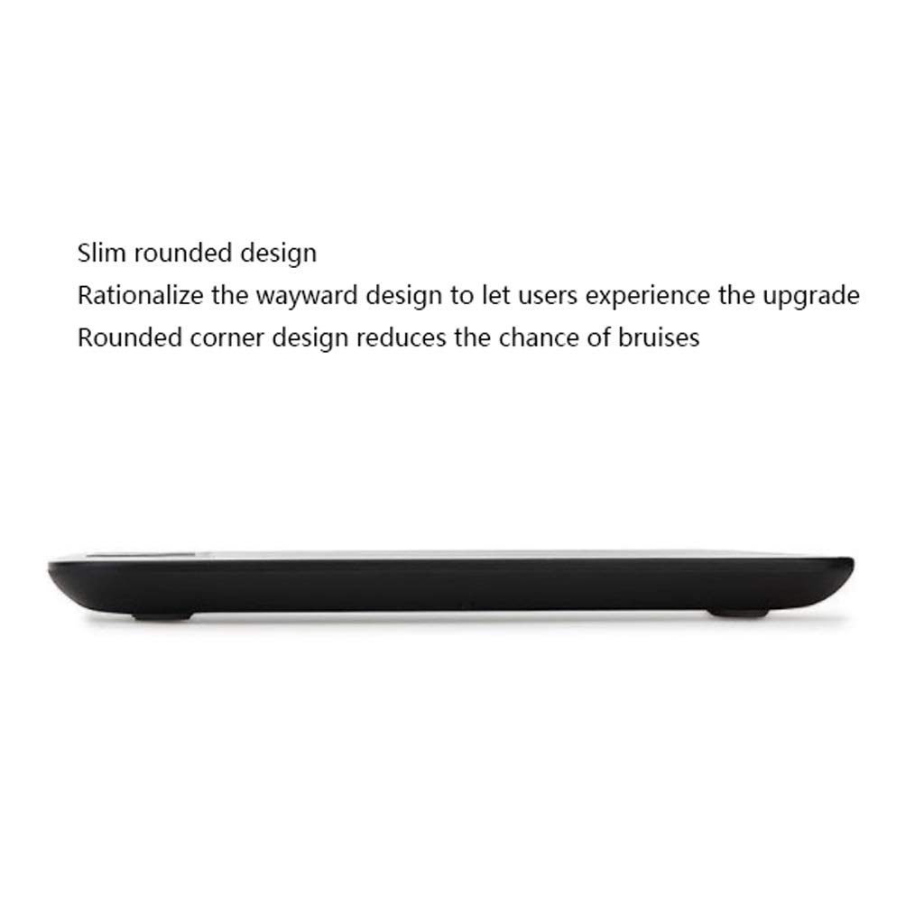 Básculas de Cocina Digitales, diseño ultradelgado Báscula de Cocina Digital de 1 g Pantalla LCD Básculas electrónicas for cocinar Alimentos Negro/Blanco