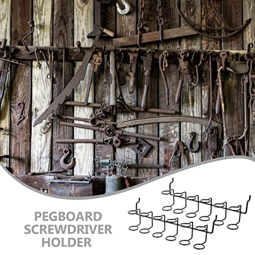 Angoily 2 Pçs Pegboard Chave De Titulares Organizador Pegboard Alicate Titulares Ferro Peg Board Fer