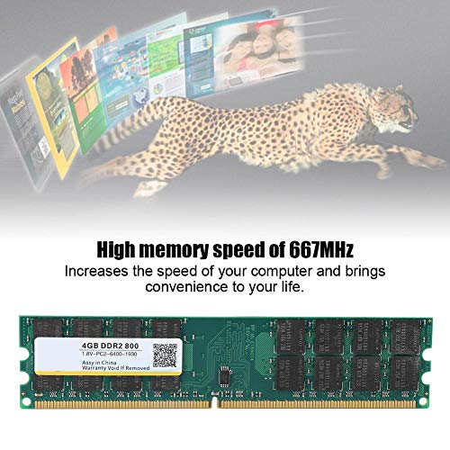Oumij Memoria RAM 800MHZ 4G 240pin Memoria Bank Schede di Memoria Progettata per DDR2 PC2-6400 Computer Desktop per AMD 1,8 V, Suddivisa in DDR, DDR2, DDR3 Modelli