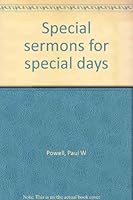 Special sermons for special days B0006PC1CO Book Cover