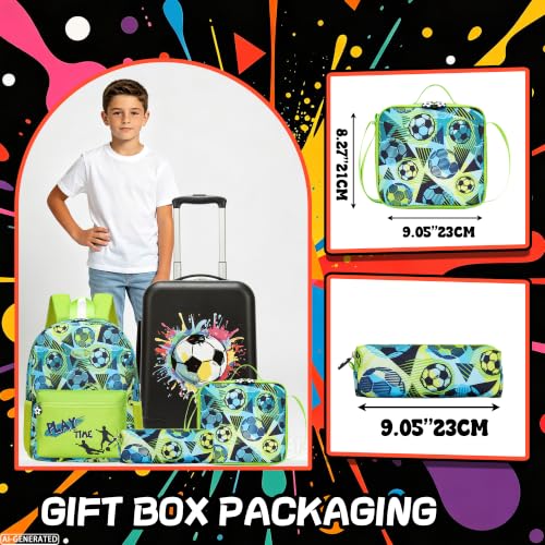 Image of Kids Carry on Luggage Set 5 Piece Toddler Luggages with Wheels 16 inch Kids Suitcase for Boys Airline Approved