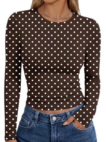 Image of Trendy Queen Womens Long Sleeve T Shirts Fall Fashion Basic Y2K Tops 2026