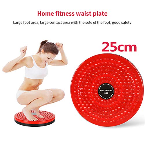 Nutteri Twisting Waist Disc,Exercise Twist Board Fitness Slim Machine Rotating Board for Body Shaping Aerobic Exercise Legs Waist Foot Ankle Training (Big Round Beads(Black))