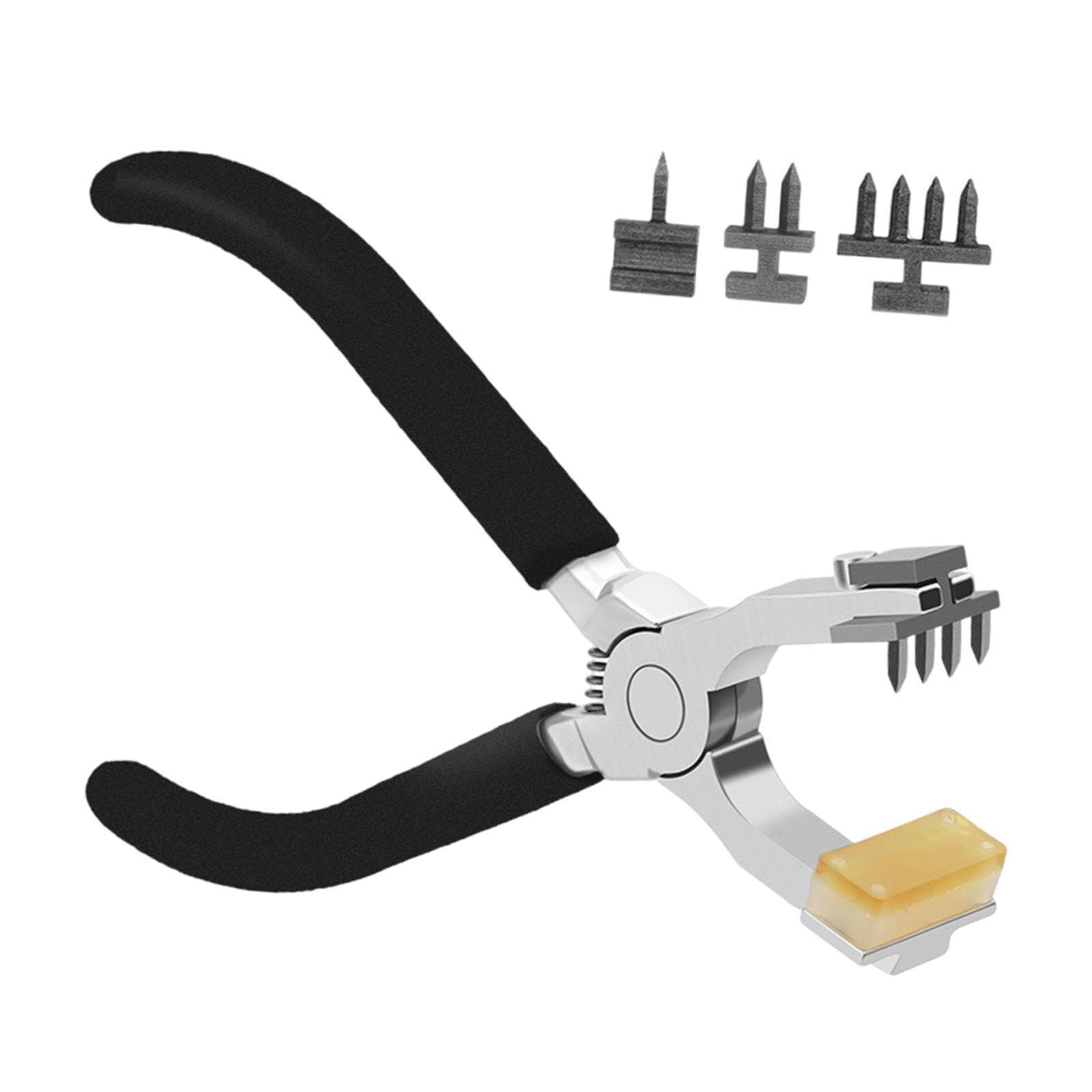 Perforadora de Cinturón Manual con Cabezal Múltiple Extraíble, Mango Ergonómico de PP, Resistente Y Práctica para Perforar Agujeros en, a