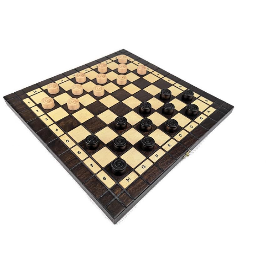 Scacchi olimpici 2 in 1 + dama 35x35 cm