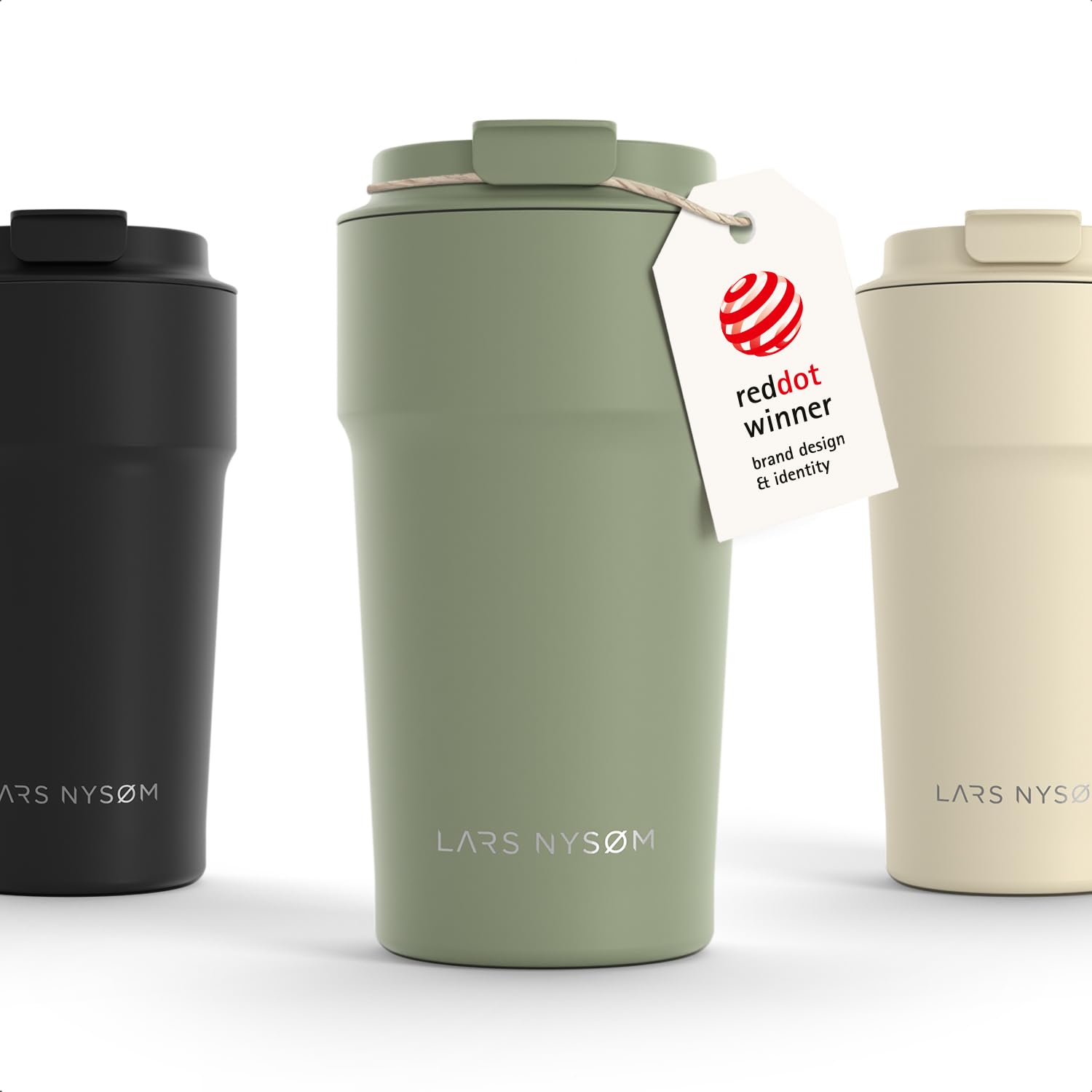 LARS NYSØM Coffee Cup Travel Mug 500ml - Coffee Travel Mug Leakproof Lid — image 1