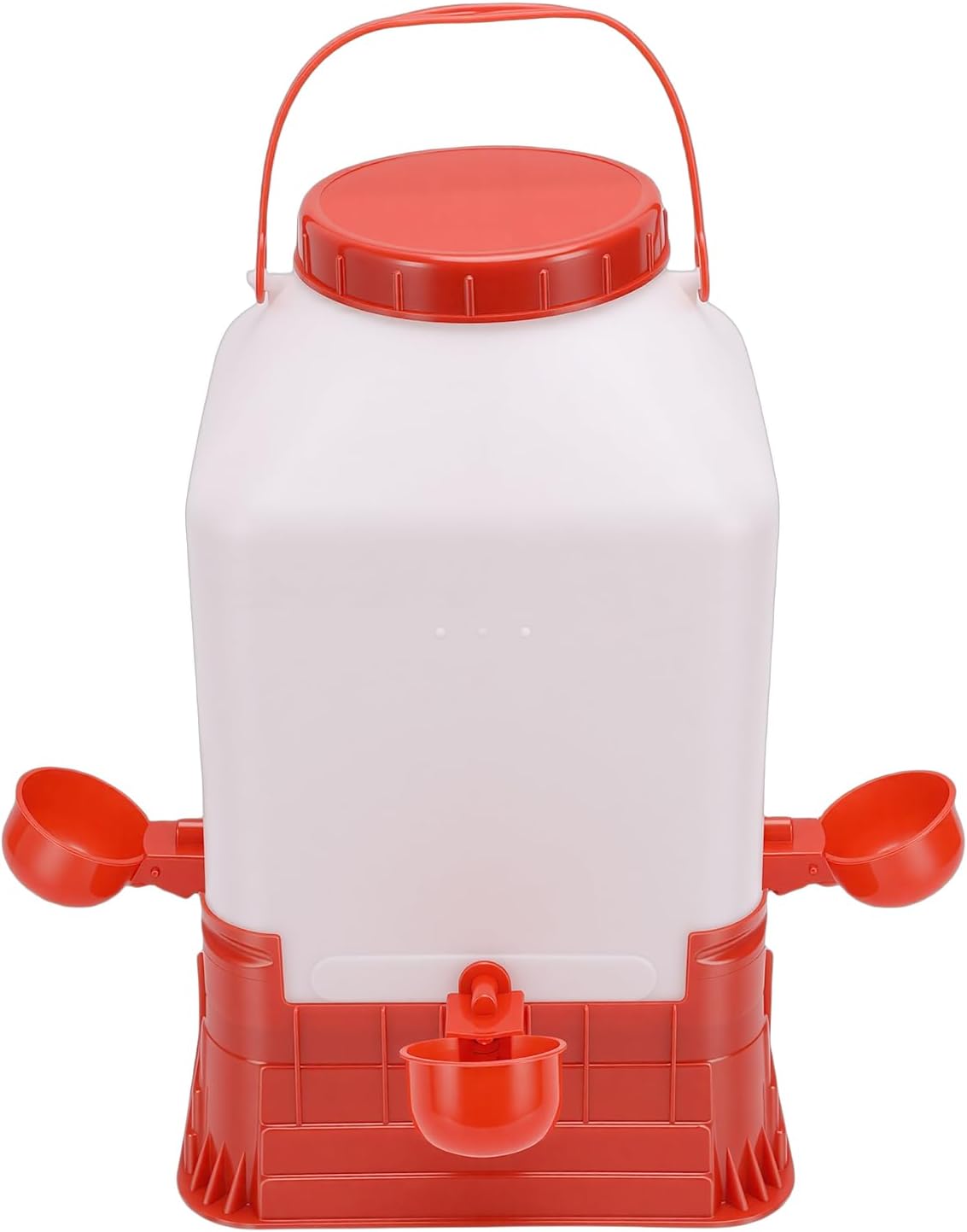 10L Chicken Waterer, Large Capacity Poultry Drinker with Easy to Cleans Design, Anti Roost Cone and Mounting Kit for Chickens Ducks and Other Poultry, Fountains Waterers