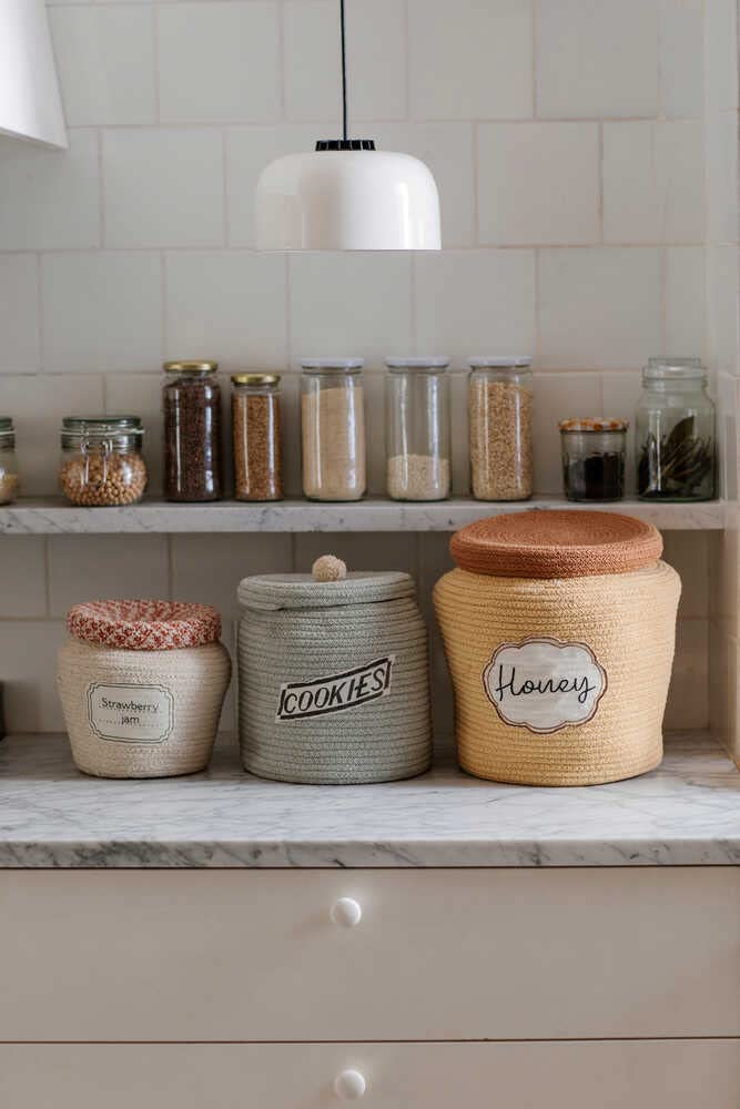 Lorena Canals - Aufbewahrungskorb, Honey Pot, gelb
