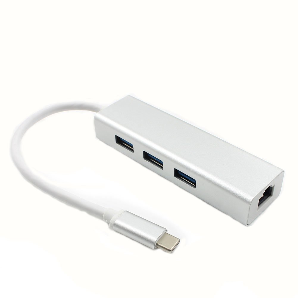 Microware MFEI 3-Port USB 3.0 C Ethernet Adapter Hub Rj45 Gigabit LAN Network for MacBook, Desktop Pcs and More-picture-11