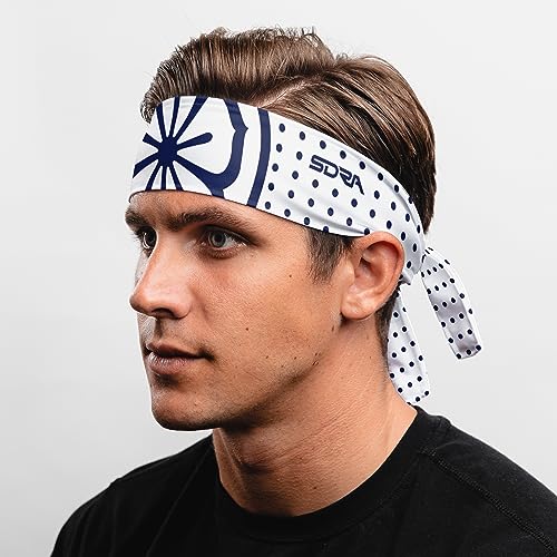 Suddora Daniel-San Lotus, faixa de cabeça leve e respirável estilo gravata atlética para karatê, cor