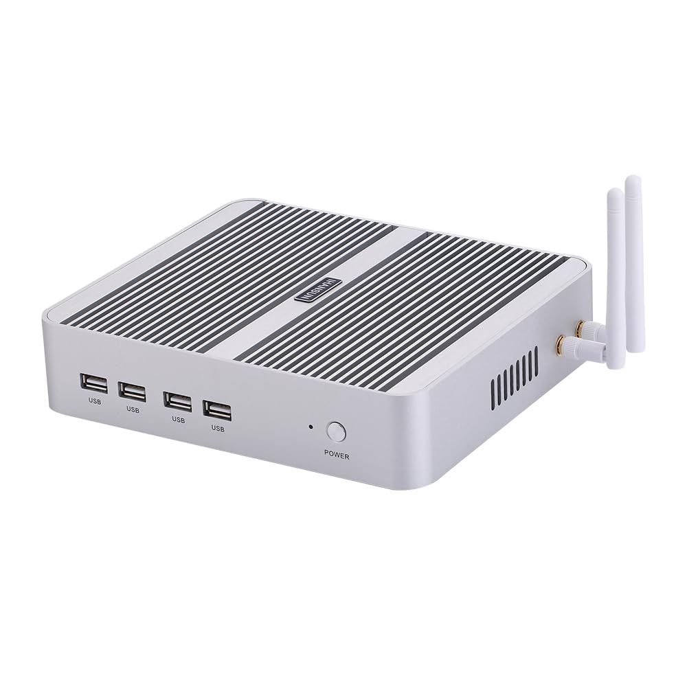 Fanless Mini PC, Desktop Computer, HTPC, Kodi Box, Windows 11 / Linux Ubuntu, I5 1135G7, BM07, VGA, HDMI, 4 x USB3.0, 4 x USB2.0, LAN, 32G RAM, 1TB SSD