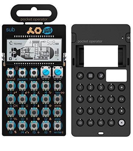 teenage engineering Pocket Operator PO-14 Sub Bass Synthesizer and Sequencer Bundle with CA-X Silicone Pro-Case (Black)
