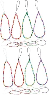 Generic 16 Peças De Corrente Para Celular Corda Pendurada Para Celular Corda Para Celular Corda Para Celular Alça Para Celular Corda Pendurada Para Telefone Saia Branca Etiqueta De Resina