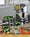 Cook N Home 4-Piece 8 Quart Multipots, Stainless Steel Pasta Cooker Steamer