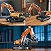 Reobrix RC Excavator Building Set,APP Remote Control Excavator Model with Motor,Truck Construction Setss for Adults 22003,Vehicle Building Blocks Engineering Gifts 1106 PCS