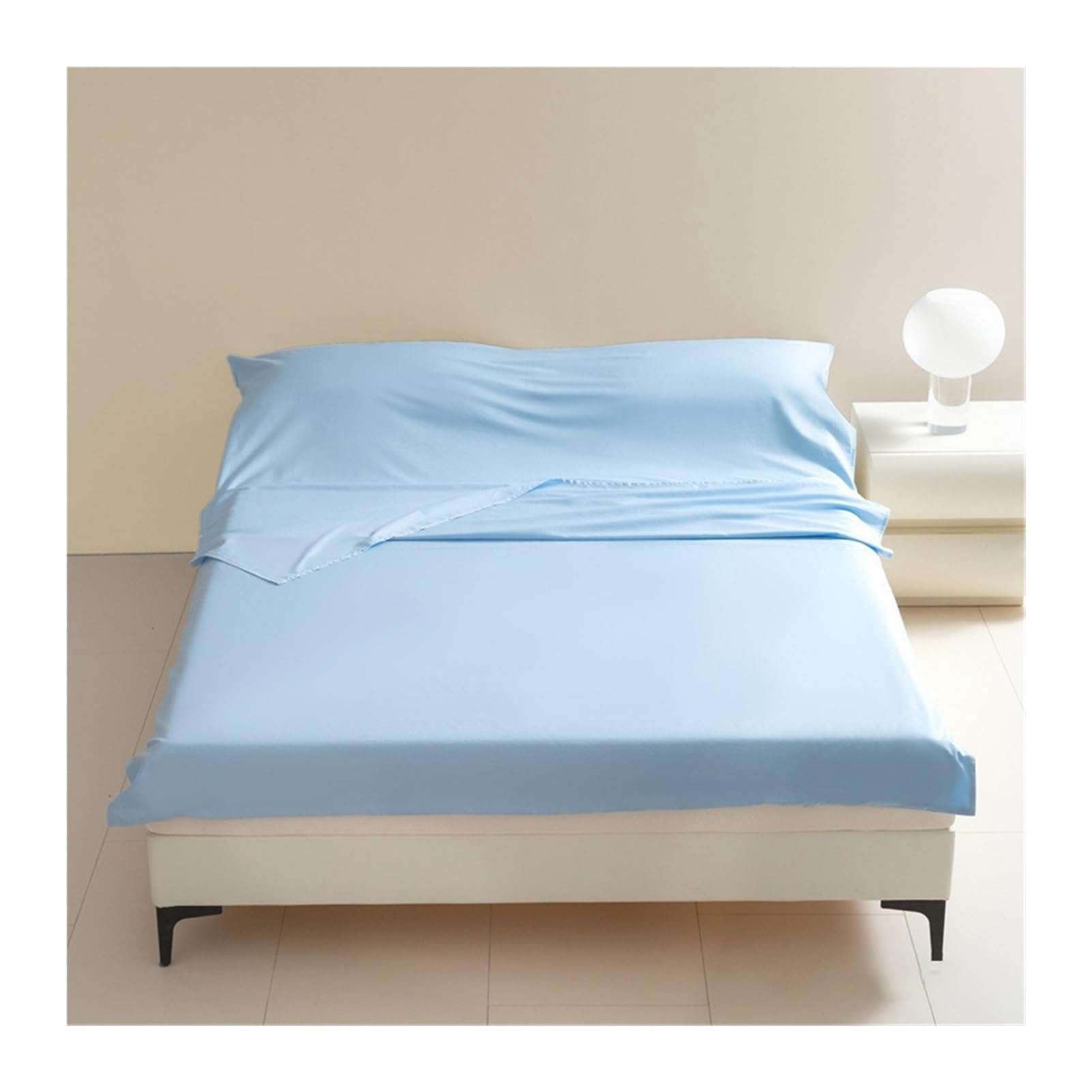GBHMJU Sleeping Bag Liner Cotton Travel Sheets Adult Sleep Sack Ultralight and Portable Summer Sleeping Bag for Backpacking Hotels Hostels Business Trips Camping(Blue,120x210cm-47x82)