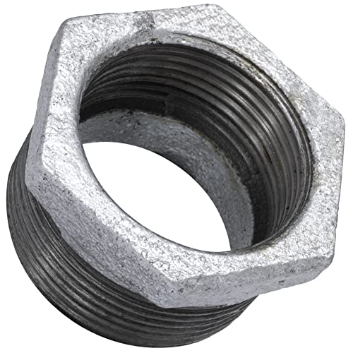 AERZETIX - C64936 - Reducción macho/hembra 1 1/2''x1 1/4 galvanizado - en hierro fundido - racor tubo roscado con tope interior para atornillar - fontanería-calefacción instalación agua alimentación