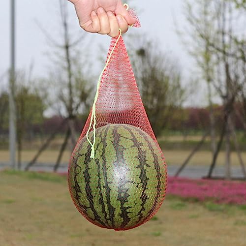 Firulab 100 Stück Wassermelonen-Hängenetze, Taschen, Melonen-Hängematten, Gartengurken wachsen, unterstützende Aufbewahrungstaschen, Gartenbedarf, Nylonnetz für Gemüse, Melone – Bild 4