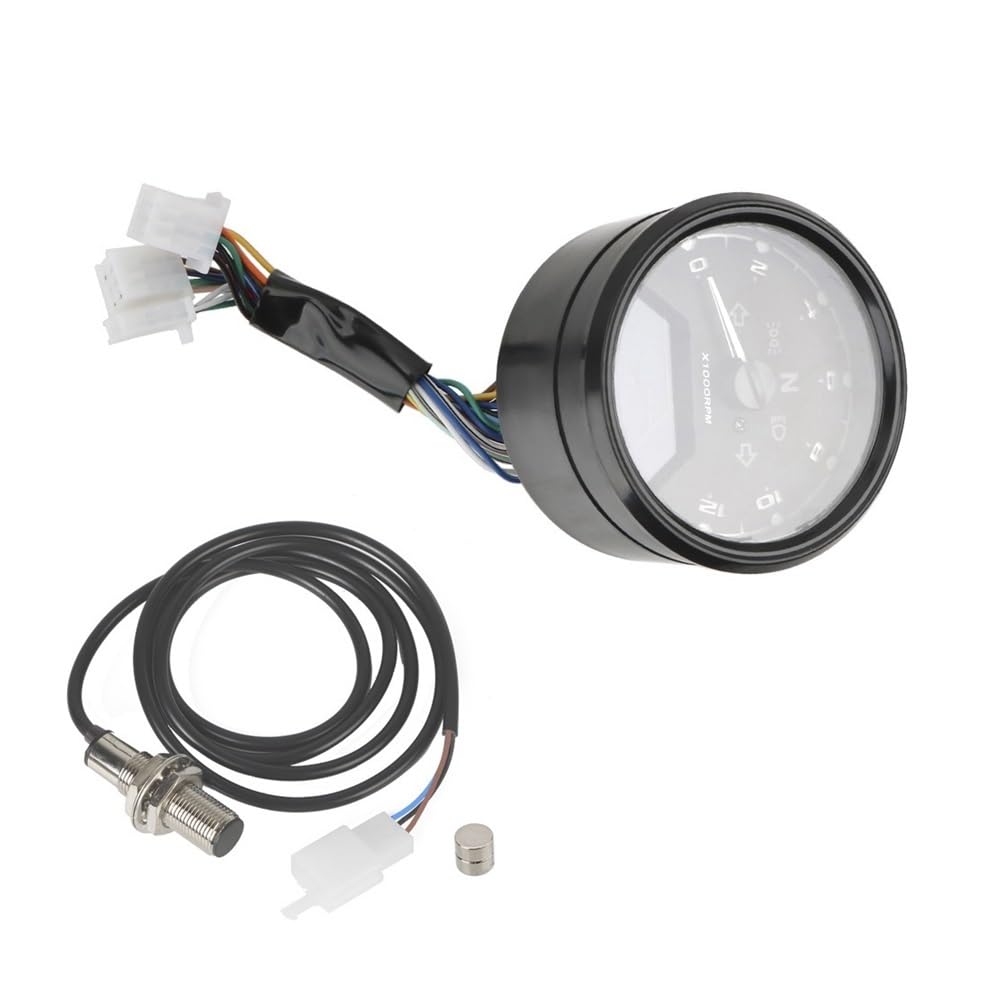 Contachilometri Indicatore Digitale Multifunzione A LED Universale Contagiri Misuratore Di Carburante Quadrante Per Visione Notturna Contachilometri Tachimetro Da Pannello Per Moto