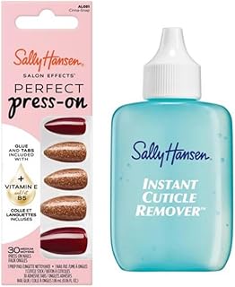 Sally Hansen Instant Cuticle Remover & Salon Effects Cinna-Snap Press On Nails