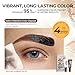 SACE LADY Eyebrow Color Kit for Women, Long Last Effect Up to 4 Weeks, Waterproof Sweat-proof, Natural Brows Cream Color DIY at Home, Vegan & Cruelty Free, 0.5Fl Oz*2 (02 DARK BROWN)
