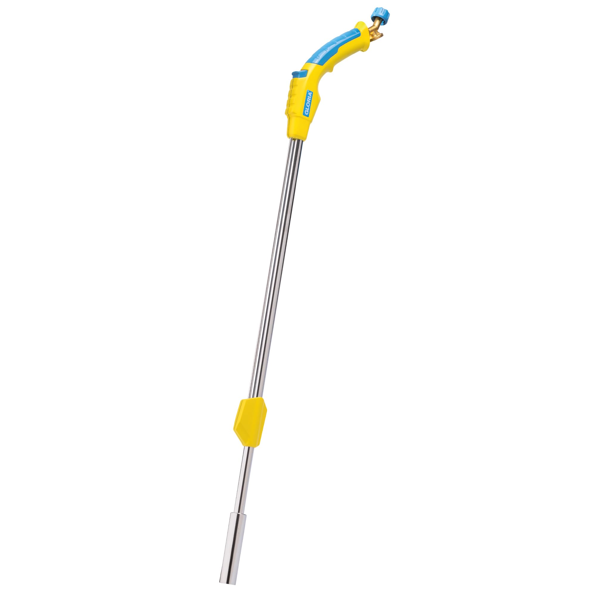 GLORIA Bruciatore Diserbante Thermoflamm bio Comfort PLUS | Pirodiserbo Ergonomico fino a 1.000 °C | Impugnatura Soft e Accensione Integrata | Senza Chimica | Per Giardino e Fughe | Senza Cartuccia