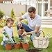 Dreamon Gardening Set Toys for Kids, Quality Garden Tool Kit Includes Tote Bag, Gloves, Shovel, Rake, Cultivator, Watering Can, STEM Learning Outdoor Gifts for Kids Toddlers